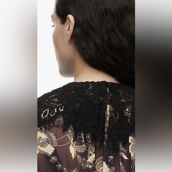 Zara Studio Collection AW21 Limited Edition Lace Trim Floral Print Dress, NWT, M - Picture 2 of 8